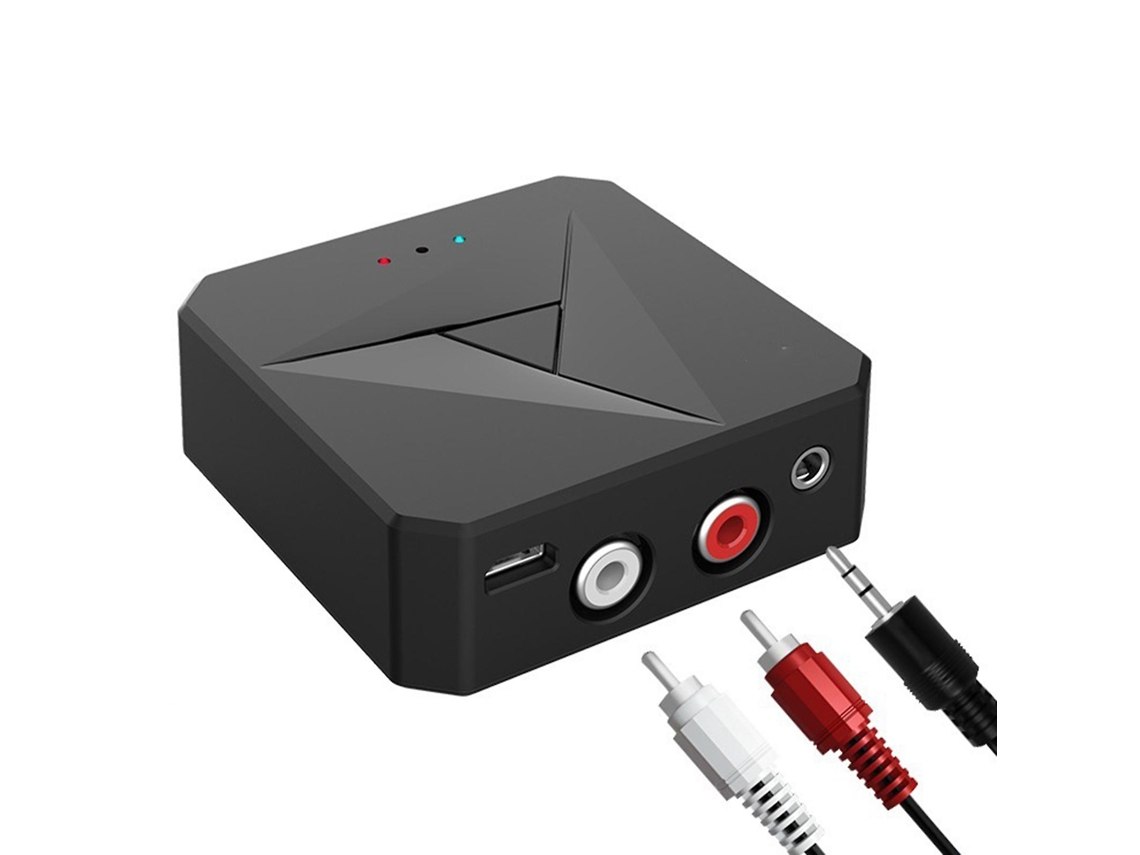 Receptor E Transmissor Nfc Compatível Com Bluetooth, Adaptador De Áudio Usb 2 Em 1 Com Entradas De 3,5 Mm, Aux E Rca Para Música Estéreo.