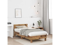 Vidaxl Estrutura Da Cama Madeira Antiga Derivados De Madeira