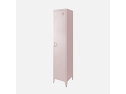 Roupeiro Industrial Em Metal Com 4 Espaços De Armazenamento, Rosa
