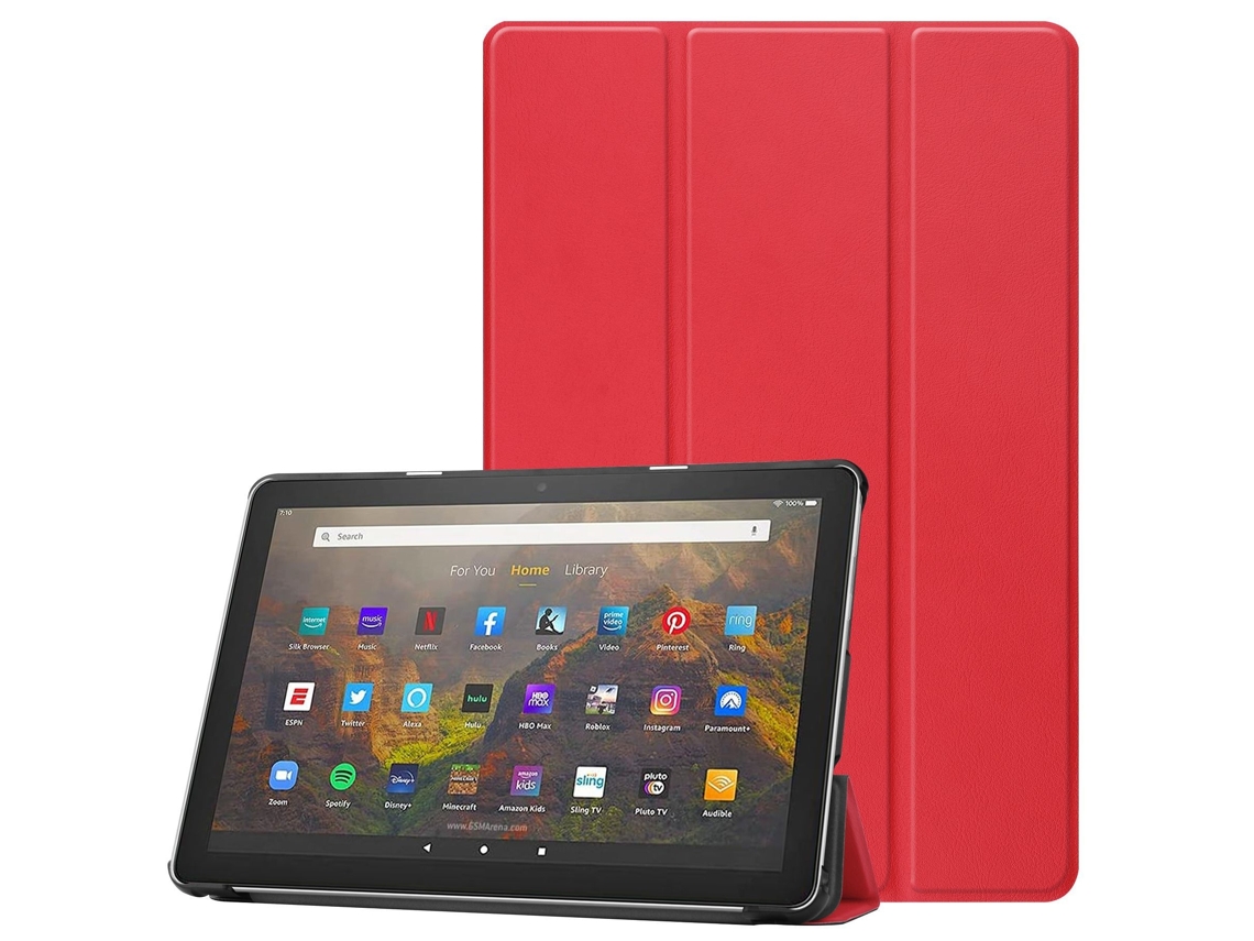Capa Para Tablet Lurelia, Para Samsung Tab S10 Fe Plus 13,1" Modelo 2025, Vermelho, Função Sono