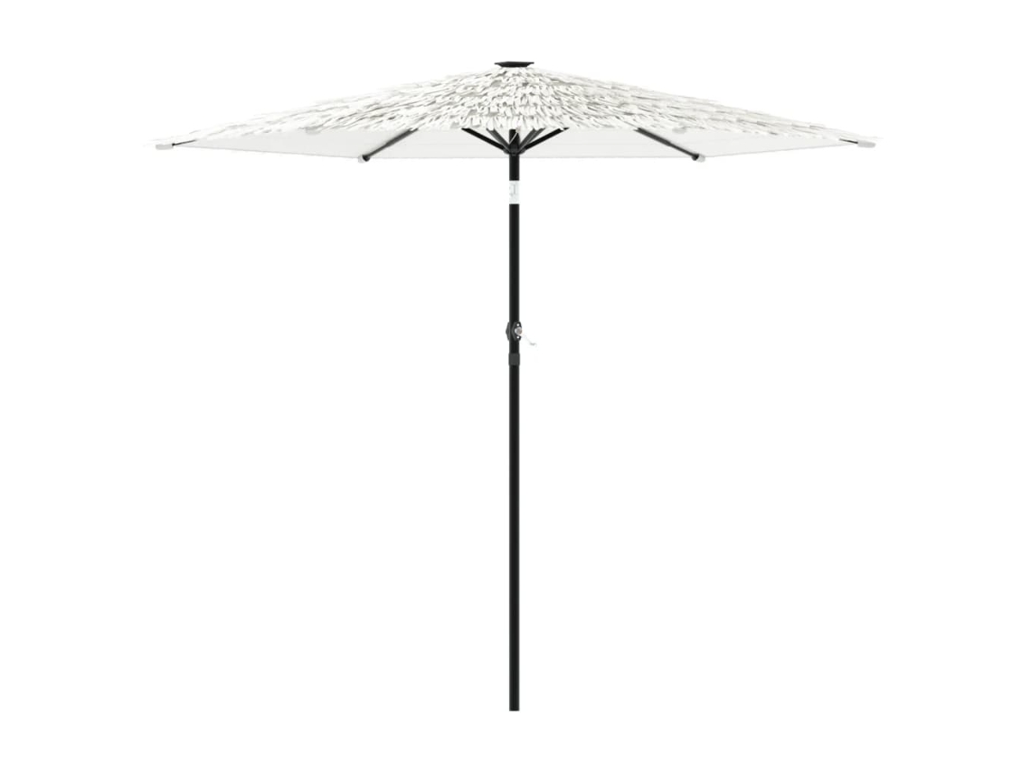 Maison Exclusive - Guarda-sol De Jardim Com Poste De Aço 223x223x213 Cm Branco