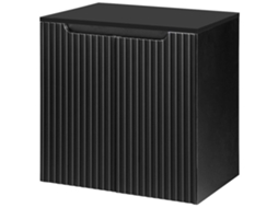 Móvel de casa de banho para lavatório Newport com 2 portas 60x60x40 cm - Preto [EN.CASA]