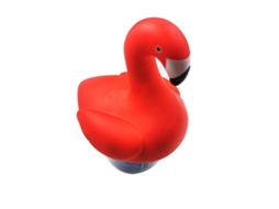 Dispensador de medicamentos para piscina em formato de flamingo, dispositivo de flutuação, compatível com pastilhas de cloro de 7,6 cm (3 unidades)