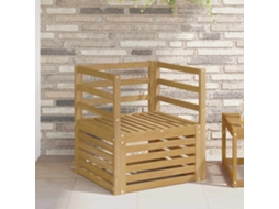 Vidaxl Conjunto De Sofás Para Exterior Madeira Sólida De Acácia Branco