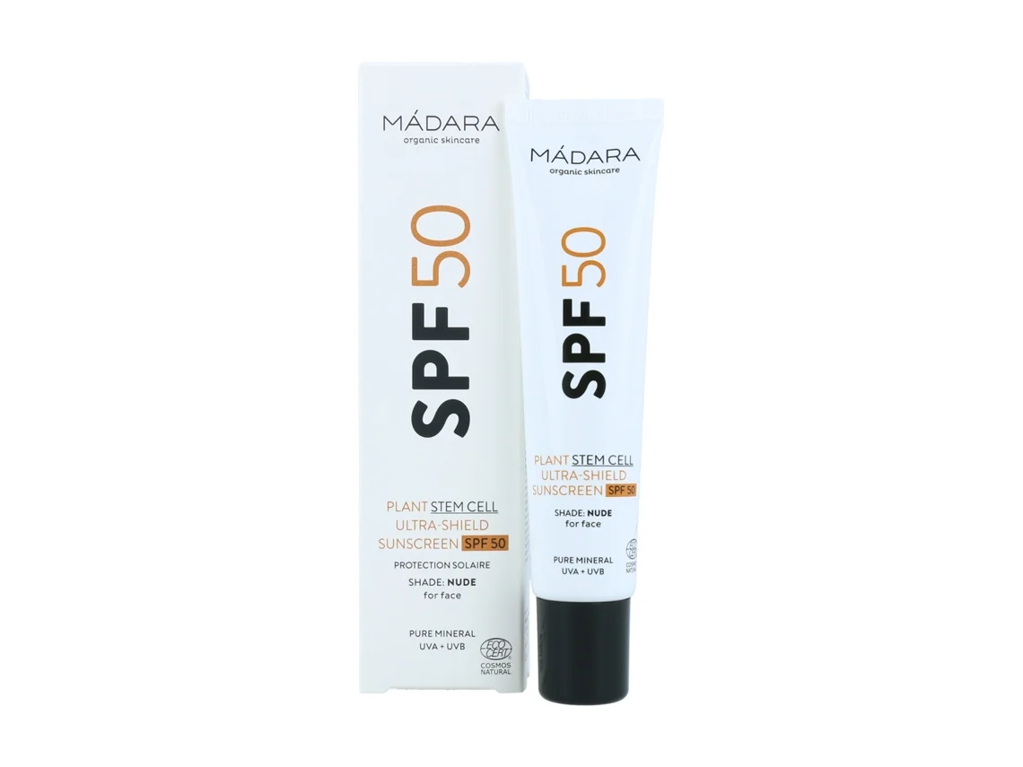Mádara - Protetor Solar Ultra-Shield SPF50 com Células-Tronco Vegetais 40 ml de creme