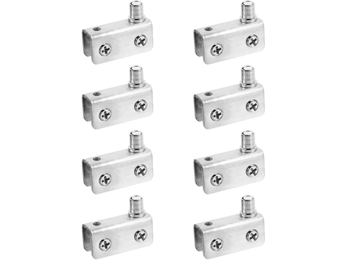 Conjunto De 8 Dobradiças Aço Inoxidável Para Portas Armários Vidro,