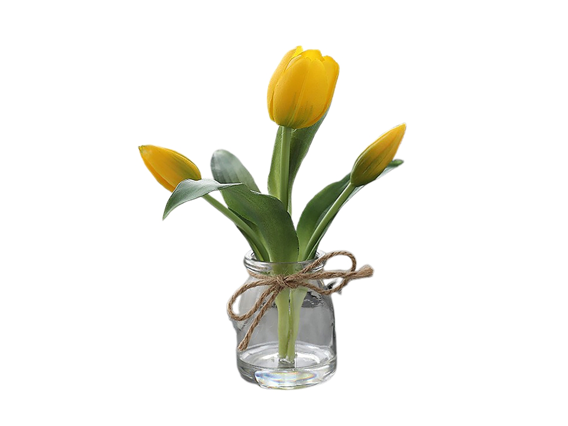 Laxiscreed Tulipa Artificial Com Água Para Decoração De Casa E Sala De Estar