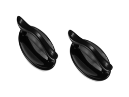 Mango Autoadesivo 2 Pçs para Refrigerador, Armário, Gaveta, Durável, Sem Perfuração, Preto