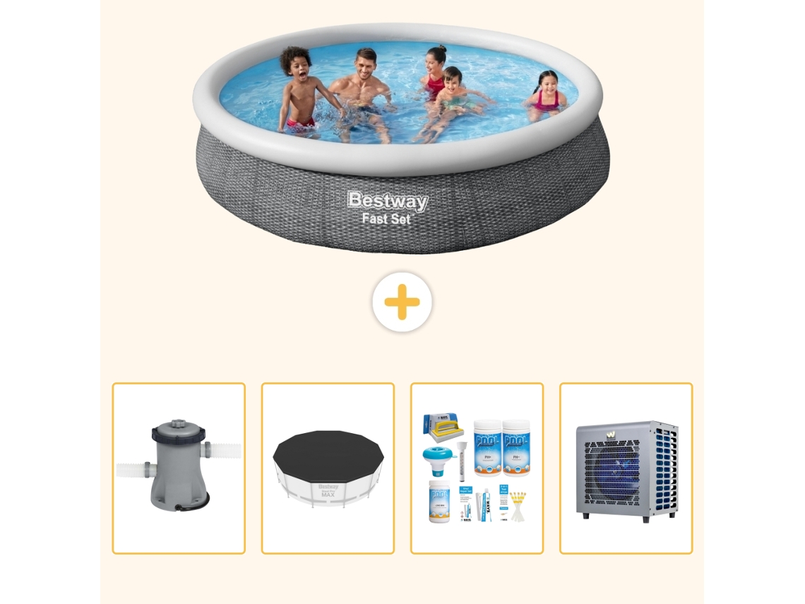 Bestway Piscina Bestway Fast Set Redonda - 366x76 Cm - 5-peças S264