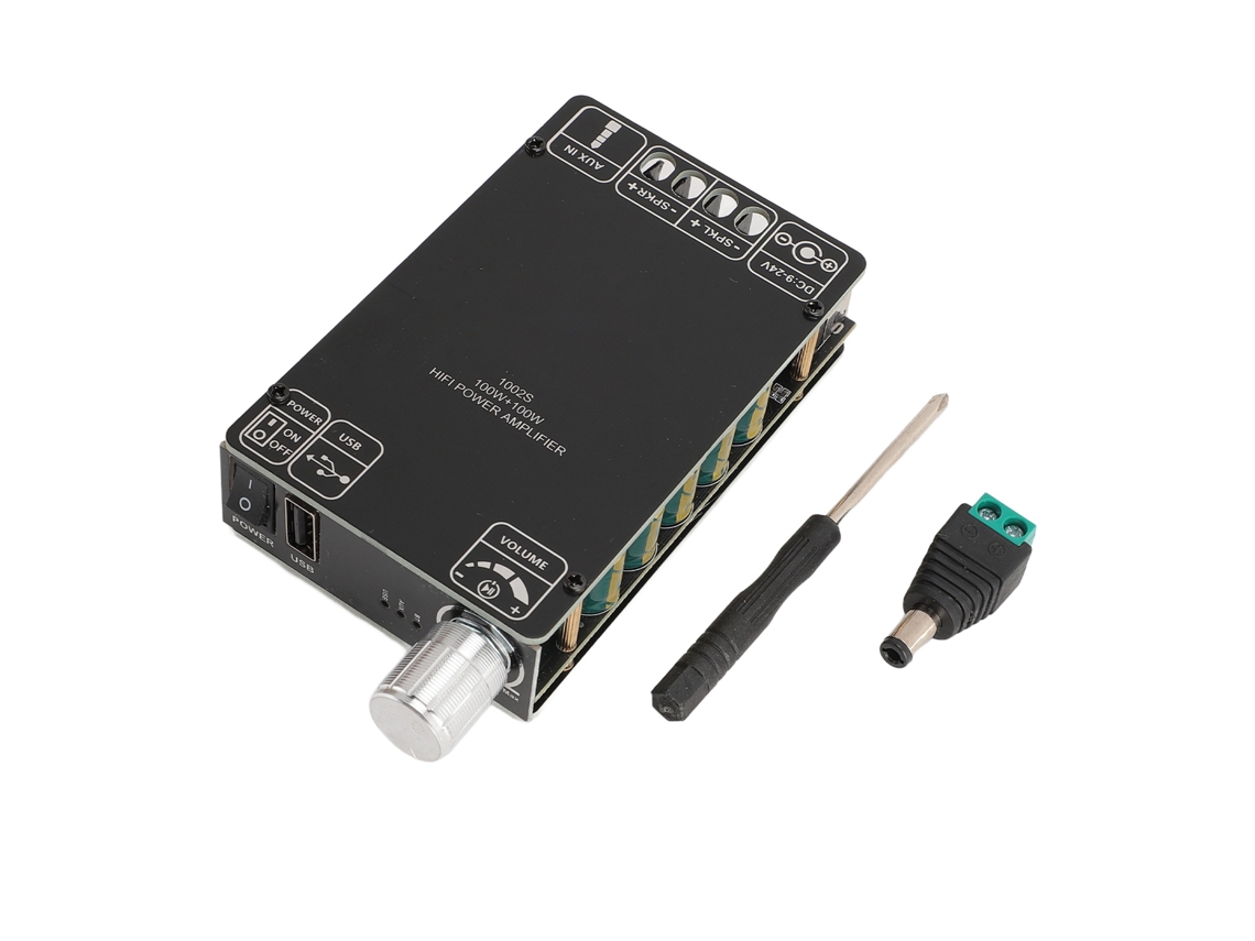 Amplificador Bluetooth com Dois Chips Tpa3116d2, 100w+100w EOOCOO