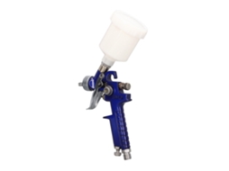 Pistola De Pintura Hvlp Com Manômetro De Pressão, Bico 0,8mm E Depósito 125ml