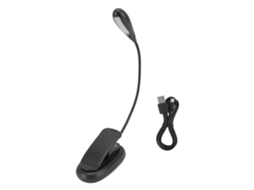 Lâmpada de Leitura Clip On Recarregável 7 LEDs 9 Níveis Flexível USB | S/MARCA