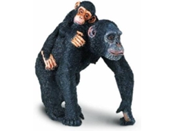 Figura de Brincar SAFARI. Chimpanzé com bebé