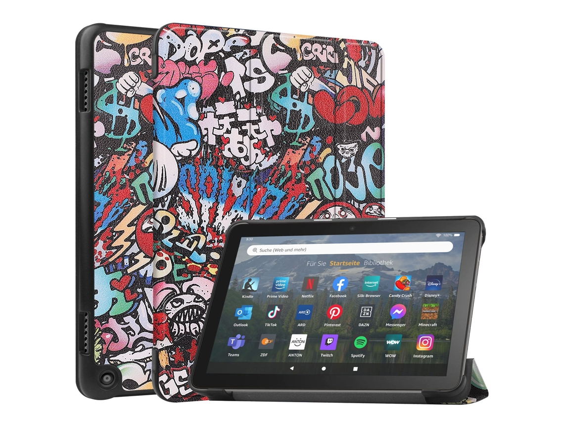 Capa Para Amazon Fire Hd 8/fire Hd 8 Plus 2022 Grafite