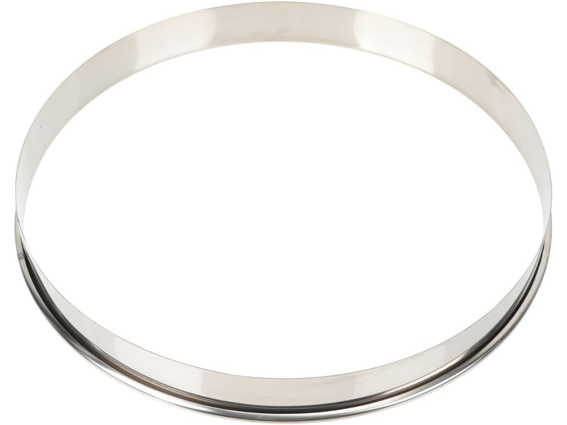 Anel Redondo De Aço Inoxidável 28cm 11 Polegadas, Fácil De Limpar E Resistente Ao Desgaste, Ideal Para Assar Pizza Em