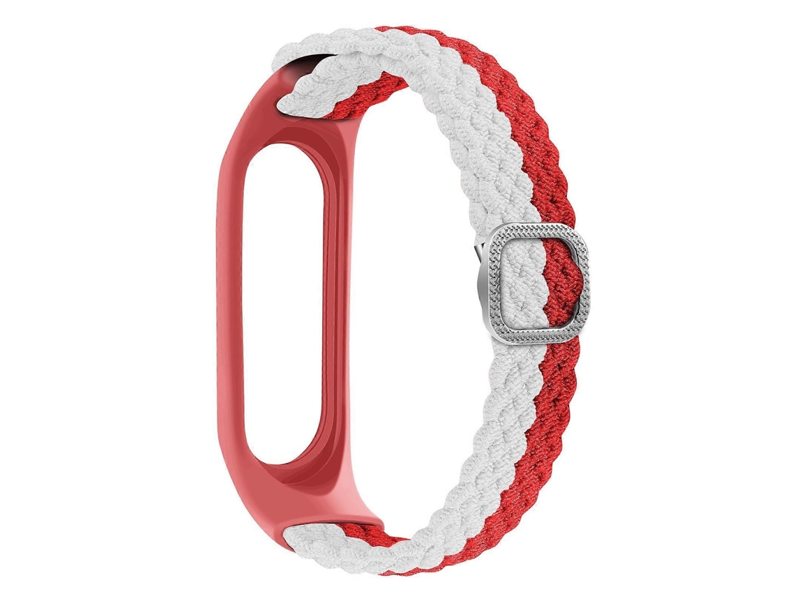 Pulseira Trançada Listrada Para Xiaomi Mi Band 6/5