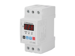 Dispositivo Protector de Voltaje Auto resetable Regulável Sobrecarga e Baixo Voltaje Retardo AC220v 63a