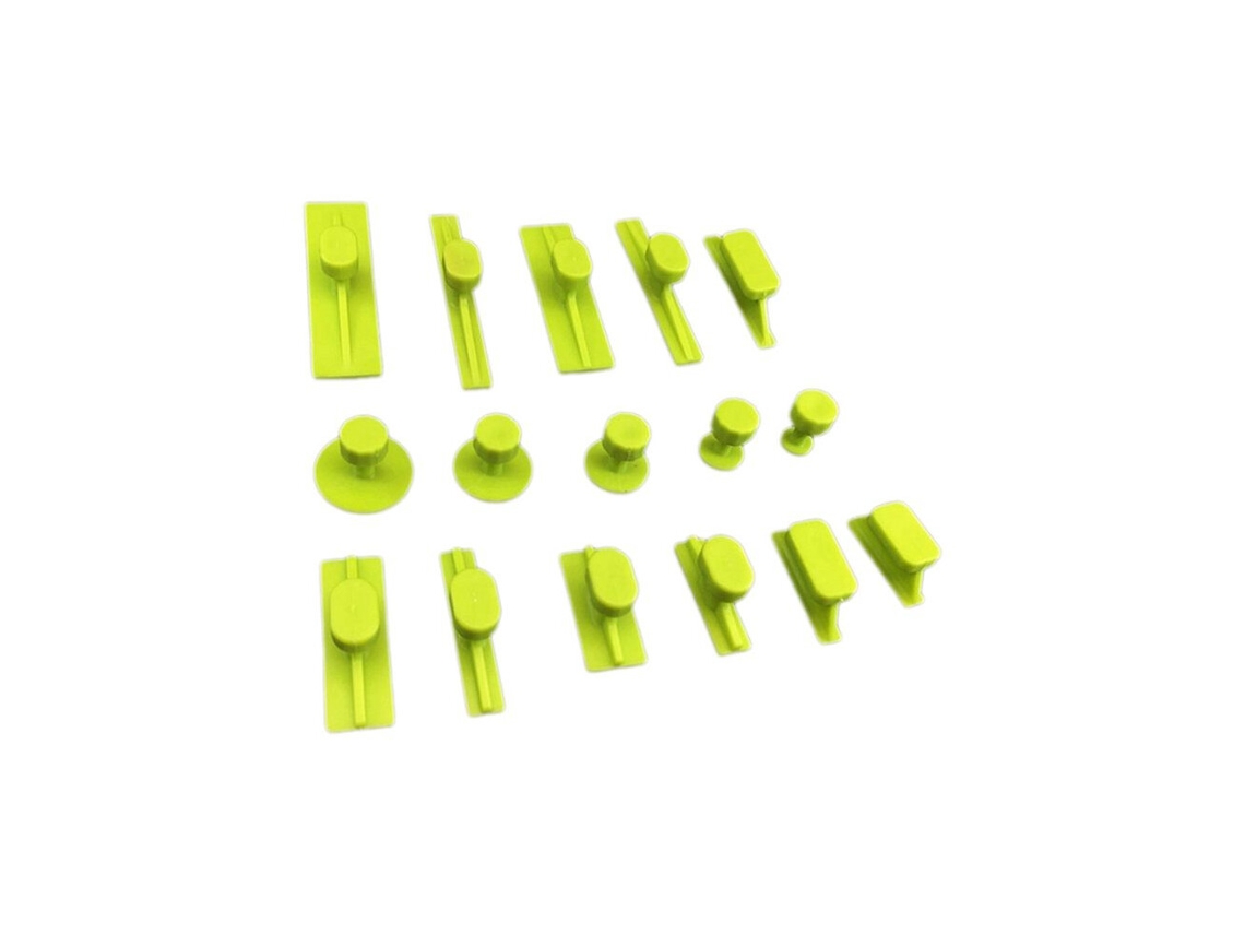 Kit com 16 câmeras de tração, ABS e distância para funilaria automotiva, compatíveis com martelos deslizantes (puxadores).