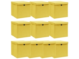 Storage Box, Storage Boxes Vidaxl Amarelo Tecido (n/a)