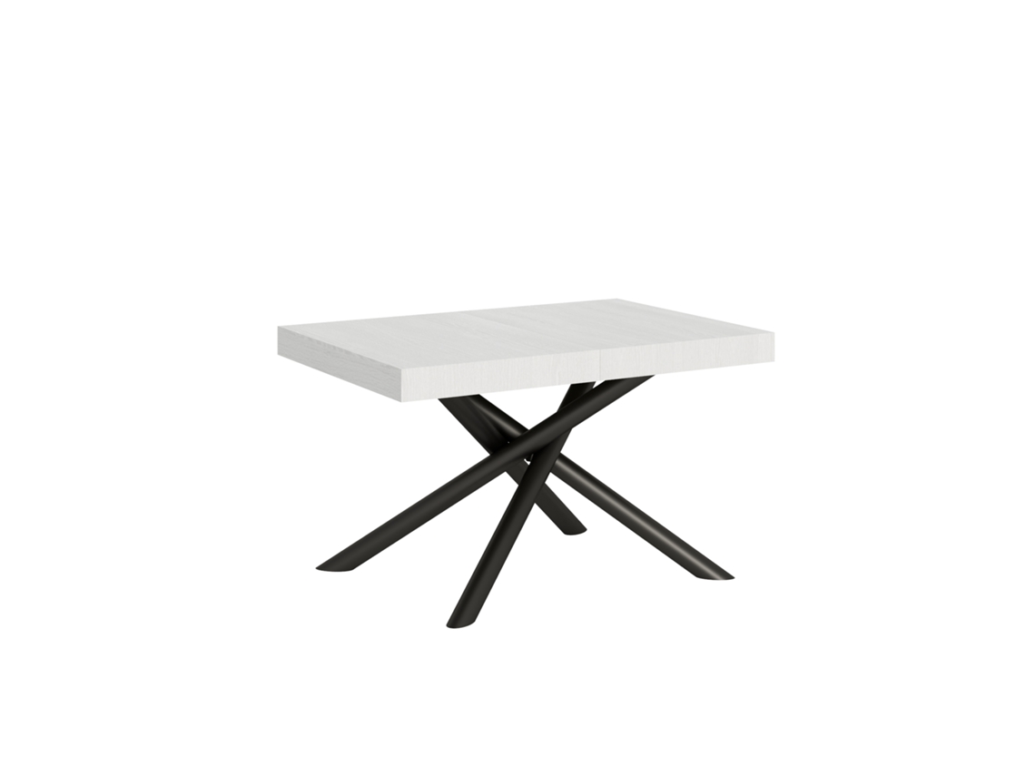 Mesa de Refeição ITAMOBY Famas (90x130/234 - Painéis em Melamina - Freixo Branco)