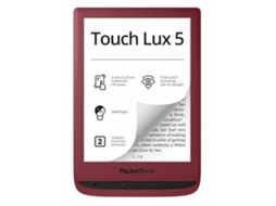 Ebook Reader POCKETBOOK Touch Lux 5 (6'' - 8 GB - 512 GB - Vermelho)