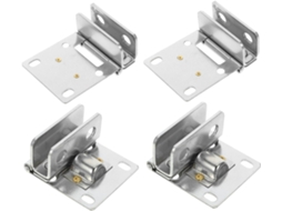 Conjunto De 4 Dobradiças Aço Inoxidável Para Portas Vitrines,