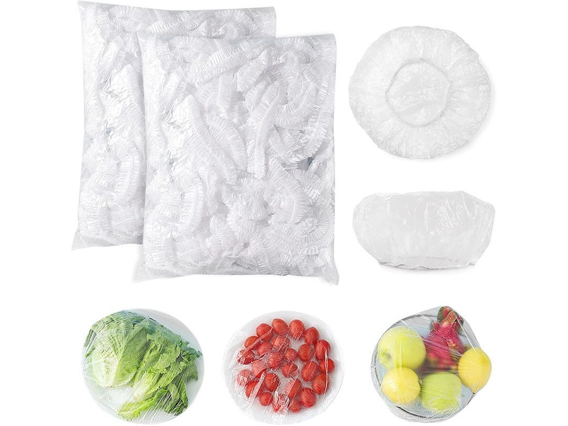 Rebe-bolsas De Filme Adesivo Descartáveis Para Alimentos, 200 Unidades, Elásticas, Impermeáveis E Anti-pó, Para Frutas, Legumes E Carne