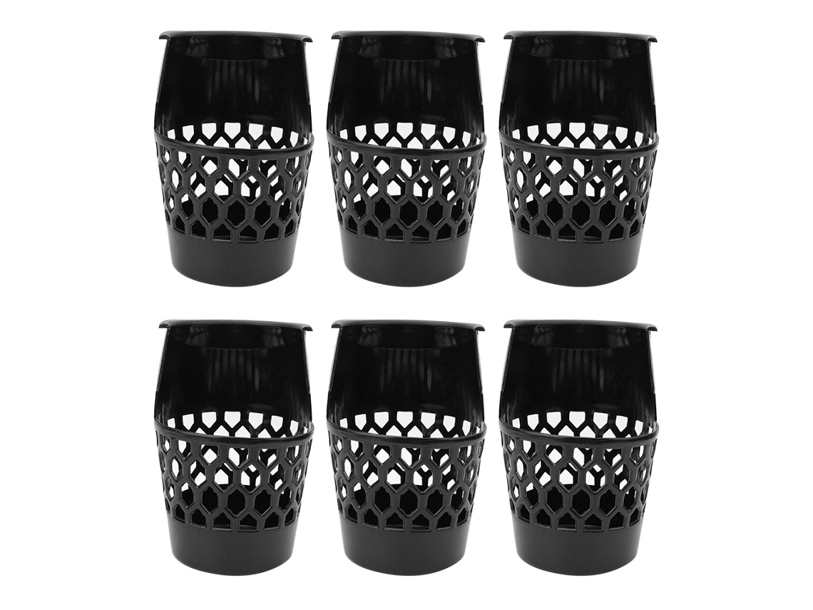 6pcs Cesto De Bilhar Plástico Durável Prático Para Mesa De Sinuca Acessórios De Entretenimento Em Casa 20cm