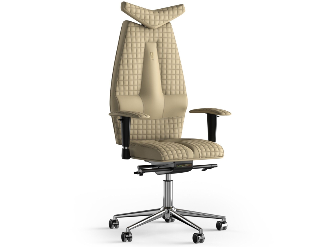 Cadeira de Escritório Ergonómica KULIK Jet Stitching PU Couro (Send -130x50x50cm)