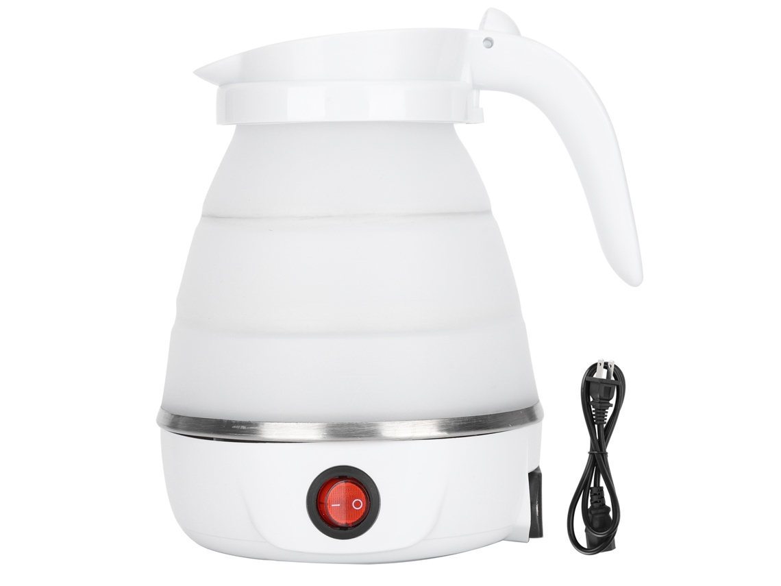 Chaleira Elétrica Dobrável de Silicone 400w 600ml para viagens e dormitórios | S/MARCA