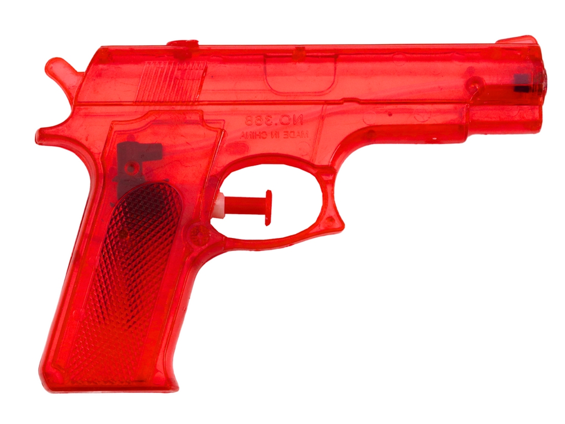 Pistola De Água Pequena Em Plástico Vermelha 15 Cm X 10,5 Cm B.active