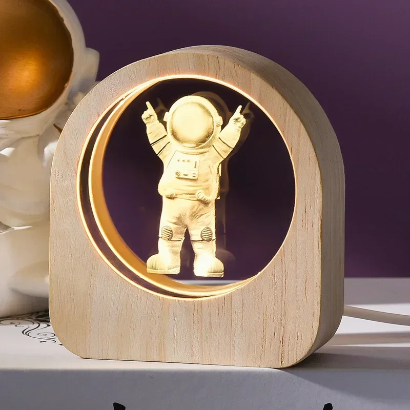 Ornamento de Mesa em Cristal Astronômico com Gravação a Laser 3d do Sistema Solar MDUG (astronauta)