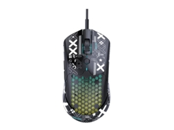 Rato YIZHOOD M5 Honeycomb Leve USB Com Fio RGB PAW3325 Chip 800-12000DPI E-sports Jogo para PC Laptop Tablet preto