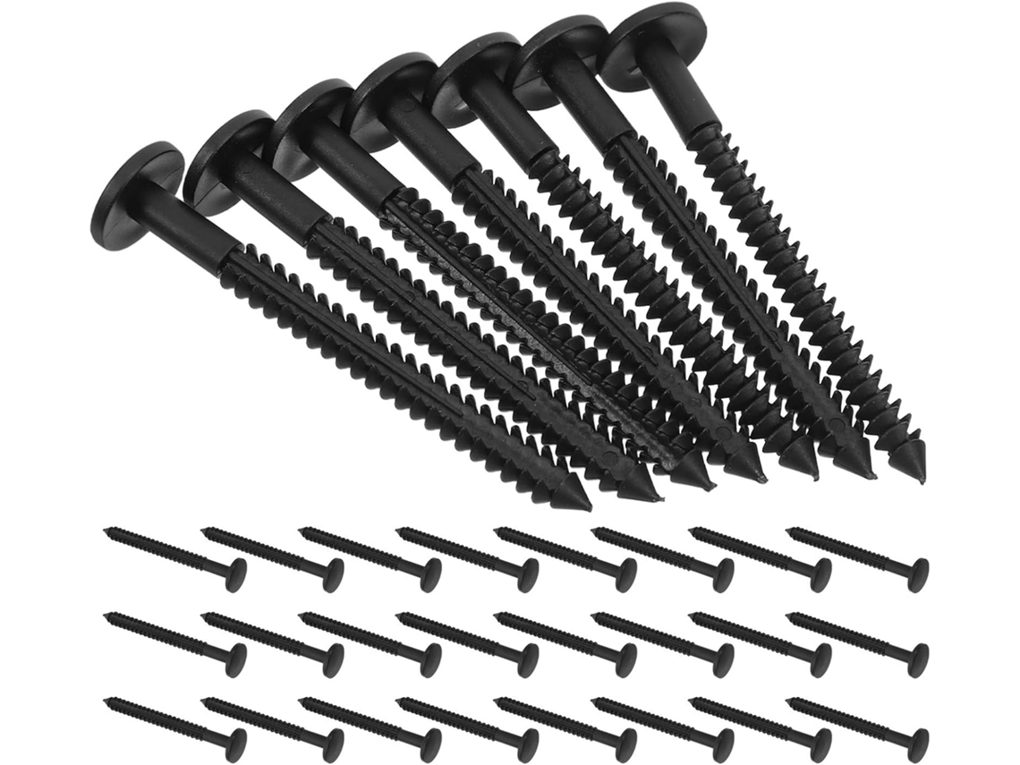 Sistema De Fixação Robusto E Instalação Rápida Para Persianas Plásticas Pretas Healeved Vinyl Closures, Ideal Para