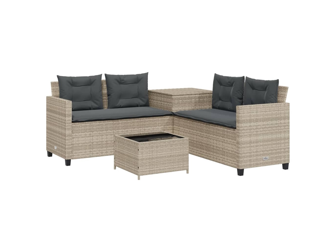 Garden Sofa, Garden Sofas Vidaxl Cinzeto Rattan / Vime (n/a)