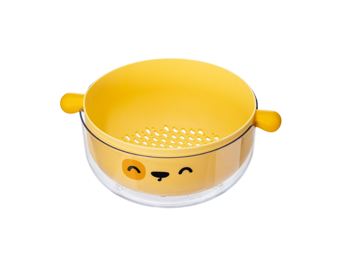 Conjunto de Tigelas Coador de Duas Camadas com Mango | S/MARCA