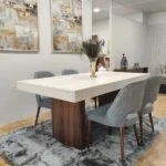 Mesa de Refeição CRISPALMOVEL Safira (Castanho - Madeira - 180 x 100 x78cm)