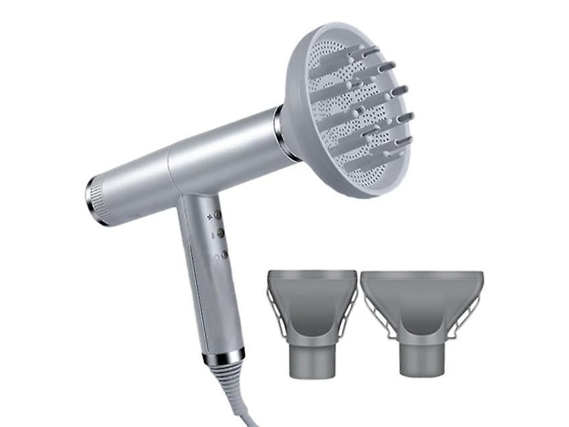 Soprador De Cabelo 3 Em 1 Íons Negativos Profissionais Soprar Secador Poderoso Vento Quente /frio Secador De Cabelo Com Função De Memória Eu Plug