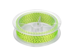 Linha de Pesca com Mosca Tafs Cônica 50m Nylon Resistente 20lb Amarela e Preta AQUAFORGE