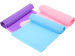 Conjunto De 3 Faixas Elásticas Resistência Para Exercícios, Ioga E Fitness, Ideais Alongamento Treino Em Casa