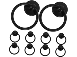 Conjunto De 10 Puxadores De Metal Estilo Vintage Para Gavetas, Armários E Portas.