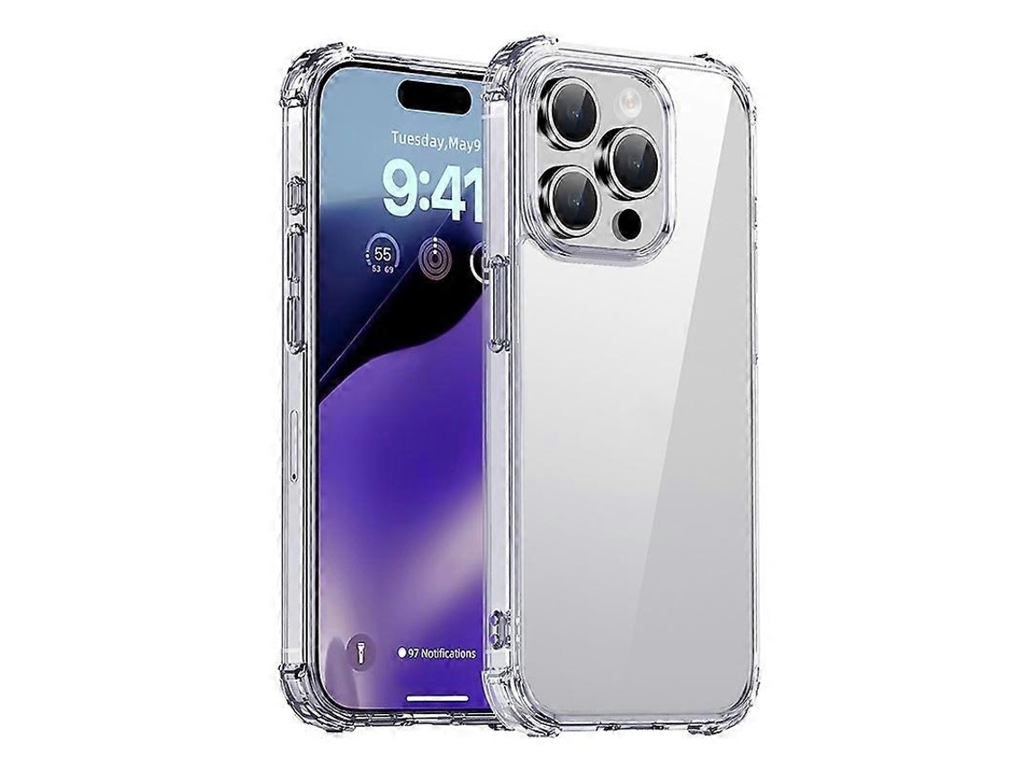Capa Protetora Ipaky Crystal Clear Series À Prova De Choque Em Pc + Tpu Para Iphone 16e