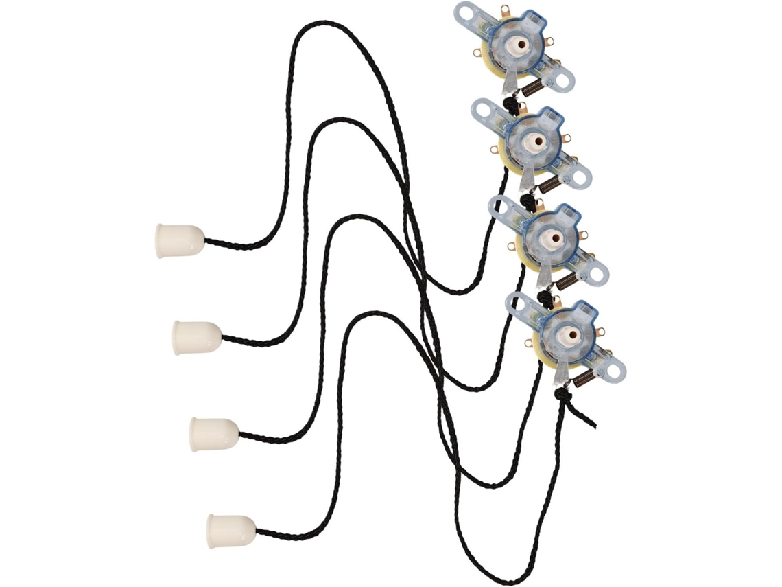 Conjunto De 4 Peças Com Interruptor De Cabo Para Ventilador De Teto