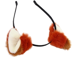 Tiara De Orelhas De Raposa De Pelúcia, Acessório Para Fantasia De Animal.