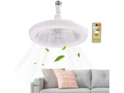 Ventilador De Teto Discreto Com Luz E 3 Velocidades Ajustáveis.