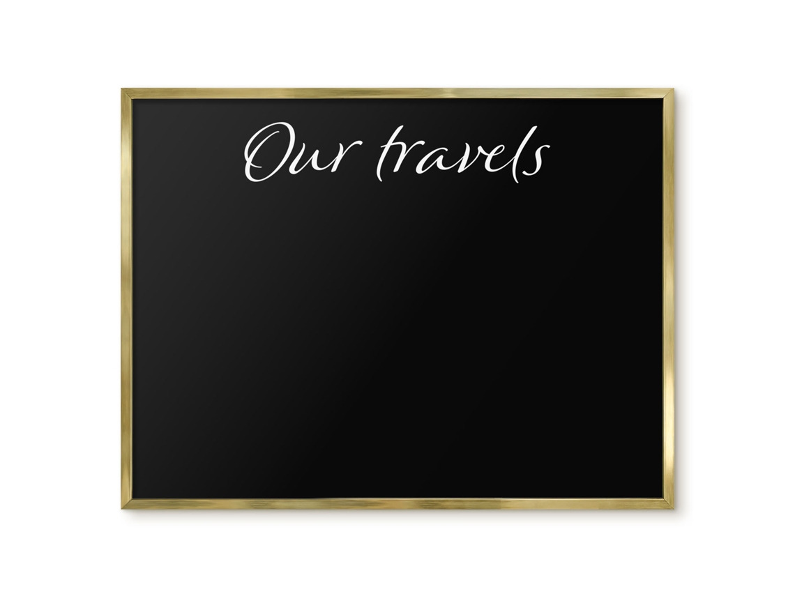 Magnetic Wall Board Our Travels For The Office Espelharte (80x60 Cm)
