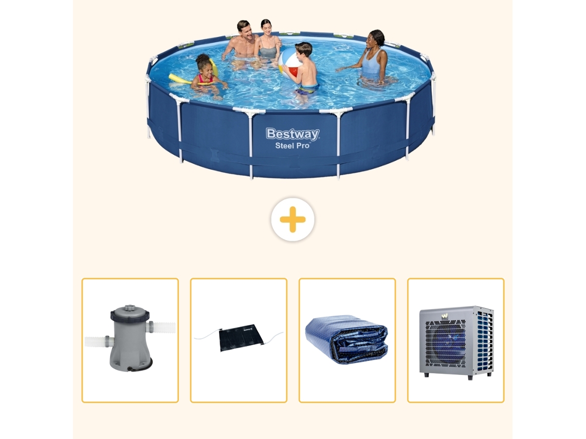 Bestway Piscina Bestway Steel Pro Redonda - 396x84 Cm - 5-peças S216