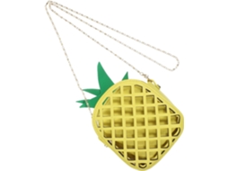 Bolsa Organizadora Feminina, Bolsa De Ombro Em Couro Pu, Formato Divertido De Fruta, Estilo Simples, Corrente.