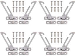 Conjunto De 4 Limitadores Abertura Para Janelas Basculantes Em Aço Inoxidável Popetpop, Com Controle De Abertura