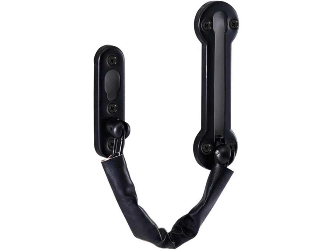 Cadeado De Corrente Em Aço Inoxidável Anti Roubo Para Porta, Ideal Para Casa, Hotel E Dormitório, Na Cor Preta